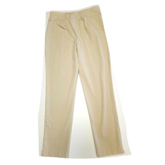 Chico's Fabulously Slimming Tan Khaki Pull On Waist Chino Pants, 8 - Picture 3 of 8